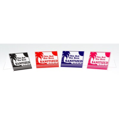 Acrylic Sunbed Sanitized Signs