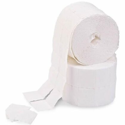 Nail Wipes 7 Ply Lint Free (2 Rolls of 500)