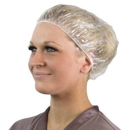 Spray Tan Disposable Shower Caps Clear (Pack of 10)