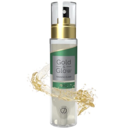7Suns Gold & Glow CBD Dry Tanning Oil 100ml Spray Bottle