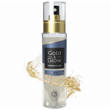 7Suns Gold & Glow MEN Dry Tanning Oil 100ml Spray Bottle