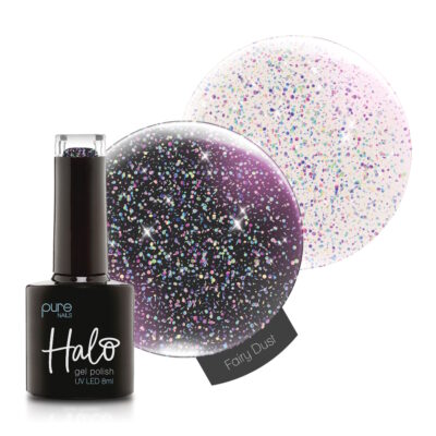 Halo LED/UV Non Wipe Glitter Top Coat (Fairy Dust) 8ml