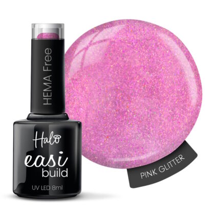 Halo EasiBuild Builder Gel Pink Glitter 8ml