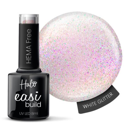 Halo EasiBuild Builder Gel White Glitter 8ml