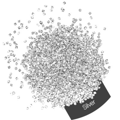 Pure Nails Halo Create Micro Crystals Silver Mix - 1440 Pieces