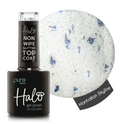 Halo LED/UV Non Wipe Glitter Top Coat Over the Top (Manhattan Skyline) 8ml
