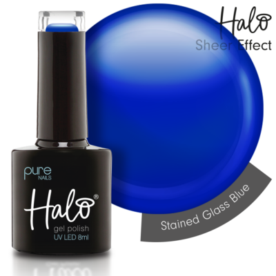 Halo LED/UV Gel Polish Stained Glass (Blue) 8ml