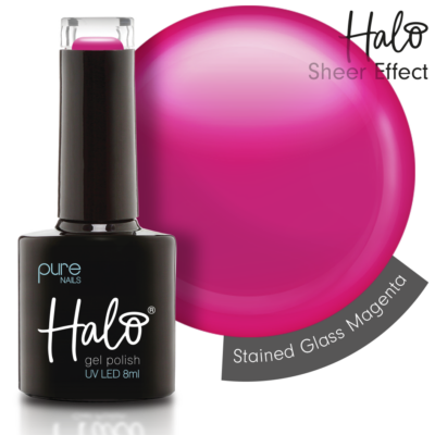 Halo LED/UV Gel Polish Stained Glass (Magenta) 8ml