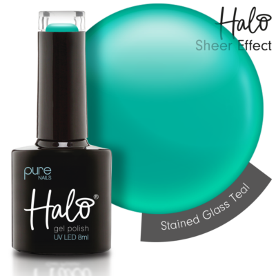 Halo LED/UV Gel Polish Stained Glass (Teal) 8ml