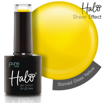 Halo LED/UV Gel Polish Stained Glass (Yellow) 8ml