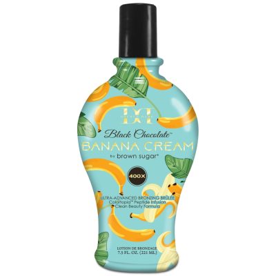 Tan Inc Double Dark Black Chocolate Banana Cream 221ml bottle