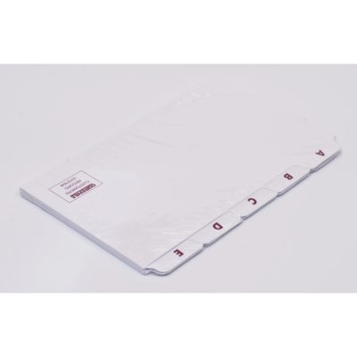 Customer Record Index Cards A-Z
