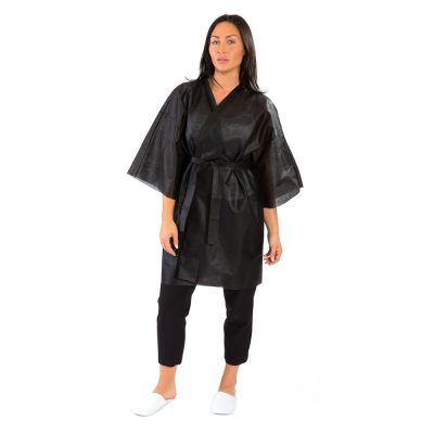 Spray Tan Disposable Kimono (Black)