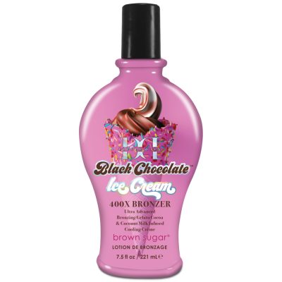 Tan Inc Double Dark Black Chocolate Ice Cream 221ml bottle