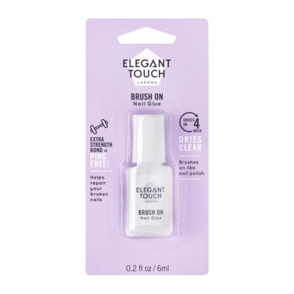 Elegant Touch Brush On Nail Glue 6ml
