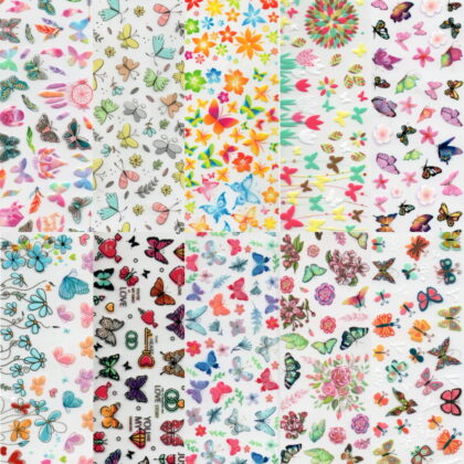Halo Create Nail Foils - Butterflies (Pack of 10)
