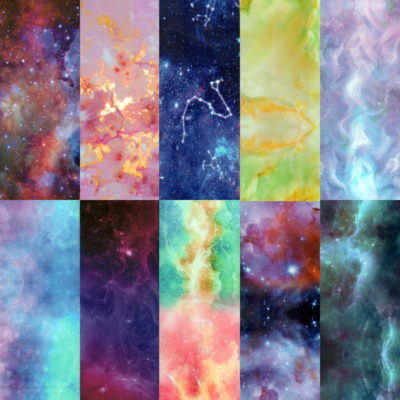 Halo Create Nail Foils - Galaxy (Pack of 10)