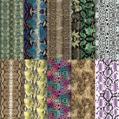Halo Create Nail Foils - Snakeskin (Pack of 10)