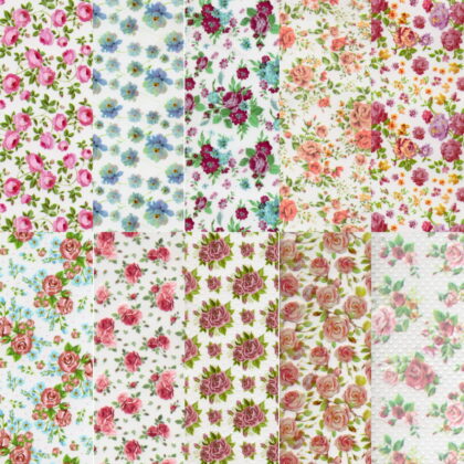 Halo Create Nail Foils - Vintage Floral (Pack of 10)