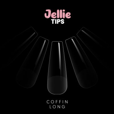 Halo Jellie Nail Tips Coffin LONG (Pack of 50)