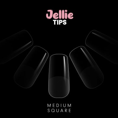 Halo Jellie Nail Tips Medium Square (Pack of 50)