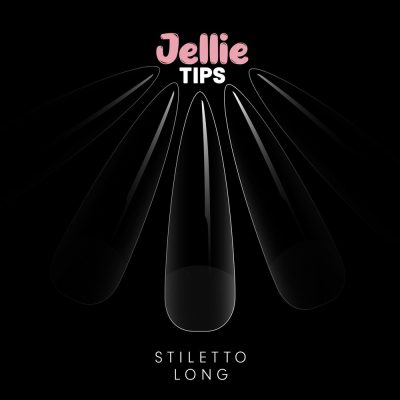 Halo Jellie Nail Tips Stiletto LONG (Pack of 50)