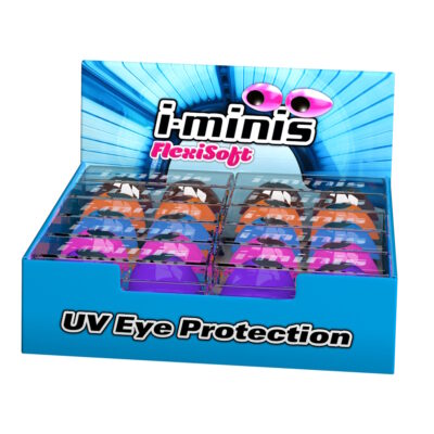 i-Minis Flexisoft Sunbed Goggles - 20 Pairs Display Deal