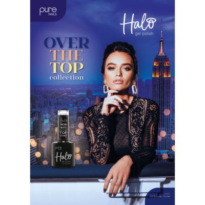 Halo LED/UV Non Wipe Glitter Top Coat Over the Top Collection Deal (3x8ml)