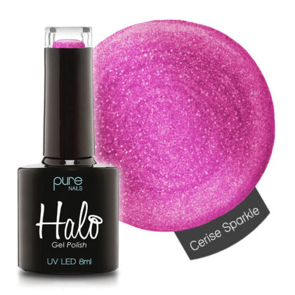 Halo Gel Polish (Cerise Sparkle) 8ml