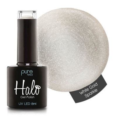 Halo Gel Polish (White Gold Sparkle) 8ml