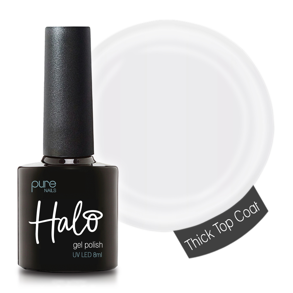 Pure Nails Halo Gel Polish (Thick Top Coat) 8ml – Peak Tanning and Beauty Supplies Ltd Pure Nails Halo Gel Polish (Thick Top Coat) 8ml – Peak Tanning and Beauty Supplies Ltd