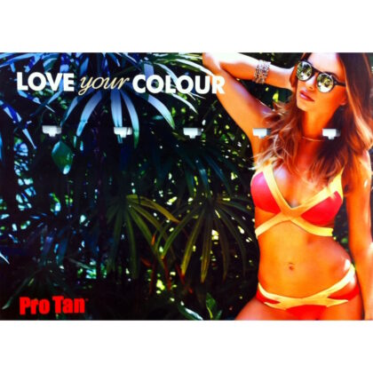 Pro Tan Cardboard Sachet Counter Display Stand - EMPTY