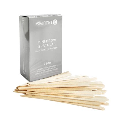 Sienna X Disposable Mini Eyebrow Wax Spatulas (Pack of 200)