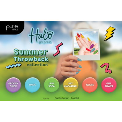 Halo LED/UV Gel Polish Summer Throwback Collection Deal (6x8ml)